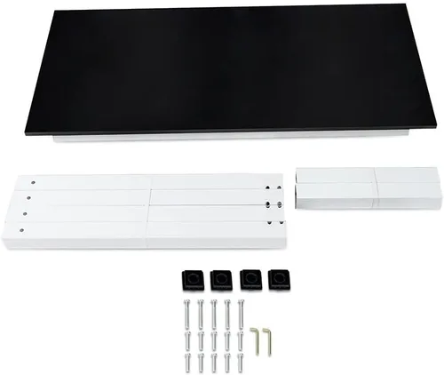 Vista 3 de G-PLUS Escritorio de computadora de 47.2 pulgadas, mesa de oficina de madera, estilo moderno y simple, para computadora portátil, mesa de estudio