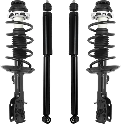 Vista 132 de Detroit Axle - Puntales y Amortiguadores para Chevy Traverse Buick Enclave GMC Acadia Saturn Outlook 2007-2012, 2 puntales delanteros con resorte