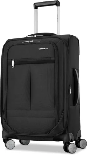 Vista 22 de Samsonite Element 3-PC Soft Side 21/25/29 (De Mano, Mediano, Grande a Cuadros), Ligero Expandible Equipaje Set 2 Bolsillos Delanteros y Laterales