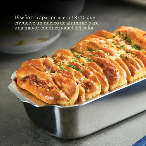 Vista 4 de Hestan Provisions OvenBond - Molde para pan de acero inoxidable con revestimiento de tres capas, 1 libra (9 x 5 pulgadas)