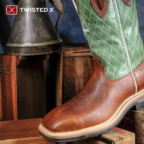 Vista 113 de Twisted X Botas Tech X para hombre de 12 pulgadas, botas occidentales casuales para hombre