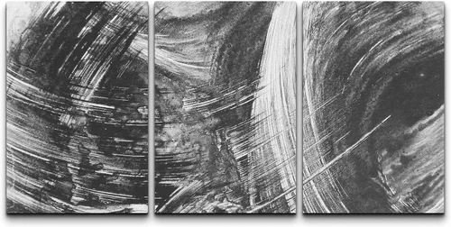 Vista 34 de wall26 Lienzo enmarcado para pared, juego de arte con trazos de pintura roja y naranja vibrante, paisaje, formas abstractas, ilustraciones, arte