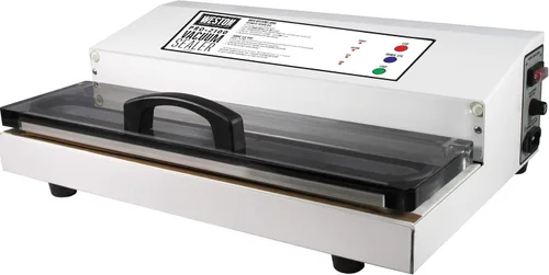 Vista 2 de Weston Brands Máquina selladora al vacío y Sous Vide, barra extra ancha, bolsas de sellado de hasta 15 pulgadas, 935 vatios y bolsas selladoras al