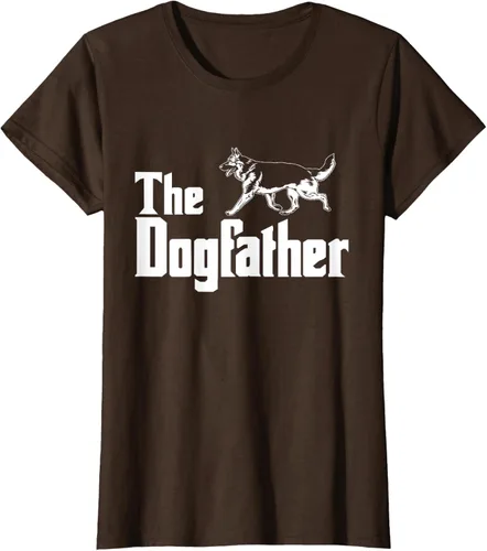 Vista 18 de The Dogfather Pastor Alemán - Camiseta de regalo divertida, Negro, S