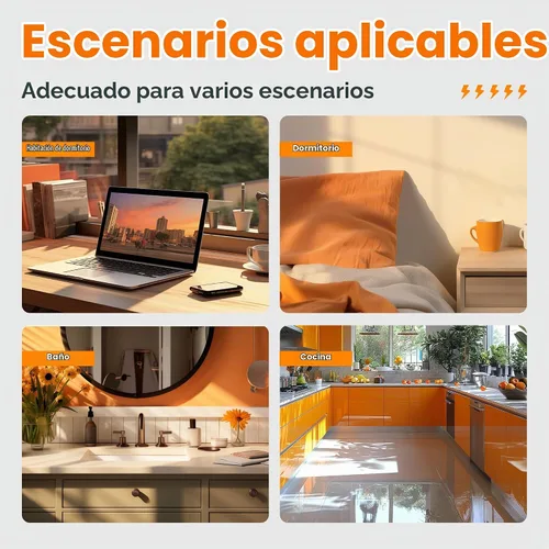 Vista 5 de TESSAN - Extensor de enchufe múltiple, divisor de protección contra sobretensiones