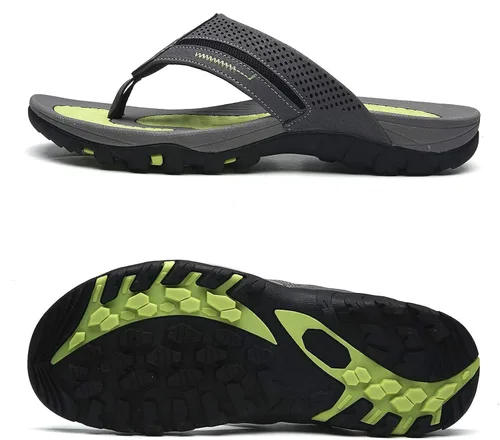 Vista 2 de Chanclas para hombre, sandalias de tanga duraderas y cómodas para la playa