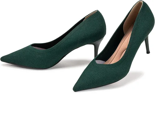 Vista 4 de Zapatos de tacón bajo con punta puntiaguda para mujer