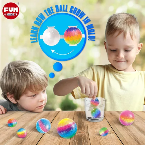 Vista 5 de FunKidz - Kit de bolas inflables grandes para niños, kit de fabricación de pelotas mágicas para manualidades, proyectos de ciencia y actividades