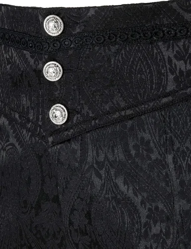 Vista 4 de VATPAVE - Pantalones góticos para hombre, pantalones de disfraz steampunk victorianos