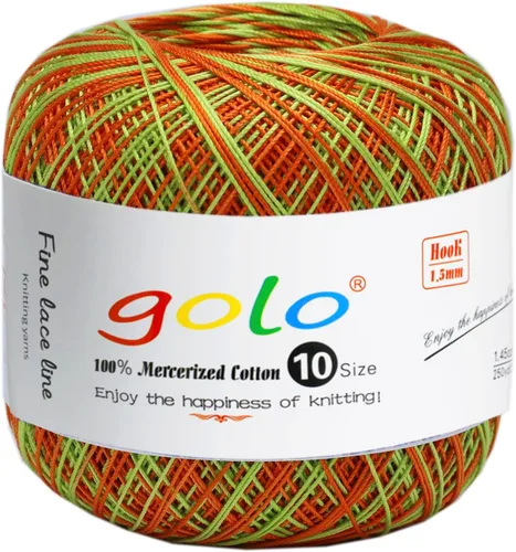 Vista 98 de Golo - 3 bolas de hilo de ganchillo tamaño 10, hilo de crochet para tejer a mano 102