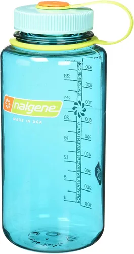 Vista 4 de Nalgene Botella de agua de boca ancha, azul, 32 onzas