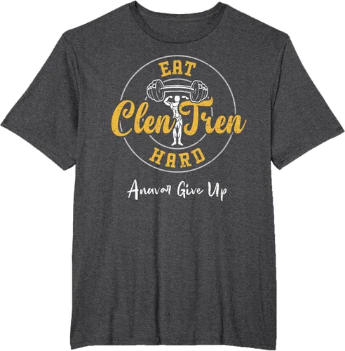 Vista 23 de Culturismo: Comer Clen Tren Hard Anavar Give Up - Camiseta de gimnasio, Negro