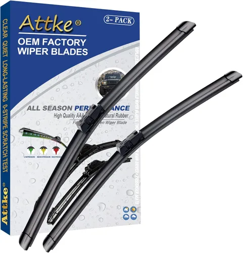Vista 7 de ATTKE Escobillas limpiaparabrisas delanteras de calidad OEM para Jeep Wrangler 1997-2006/Porsche 911 1978-1994/Suzuki Samurai 1986-1995