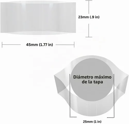 Vista 2 de Tamper sello calor Shrink cuello envolver Bandas perforado para sellar Botellas [muchos tamaños diferentes] (Pack de 250)
