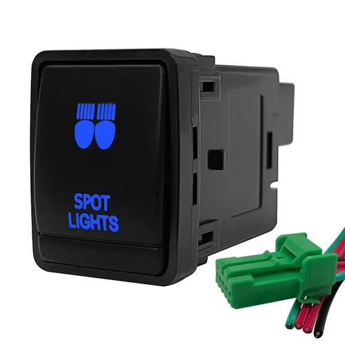 Vista 10 de Interruptor de botón para compresor de aire azul de 12 V para Nissan Qashqai Pathfinder R52 Navara NP300 X-Trail T32 Interruptor de consola