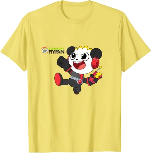 Vista 35 de Ryan's World Super Spy Combo Panda Camiseta, gris, S Asfalto