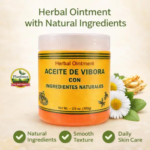 Vista 3 de Pomada De Aceite De Vibora Con Veneno De Abeja 3.5 oz.
