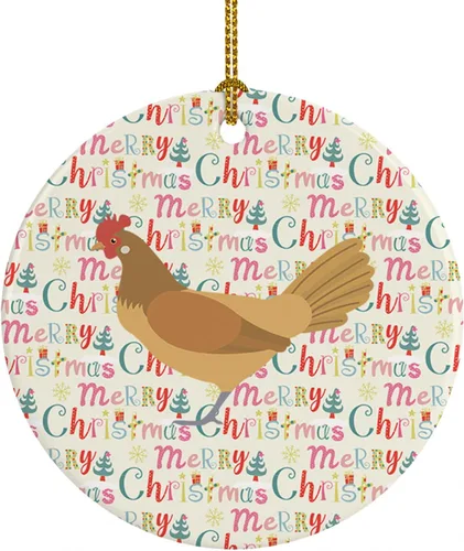 Vista 21 de Caroline's Treasures Adorno de cerámica de avestruz común para árbol de Navidad, decoración colgante para el hogar, Navidad, vacaciones, fiesta