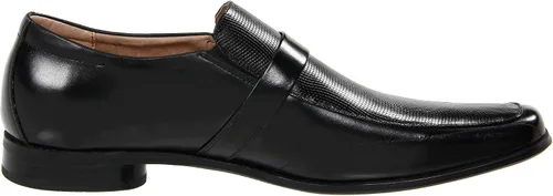 Vista 3 de STACY ADAMS Beau - Mocasín con puntera de gamuza para hombre Negro