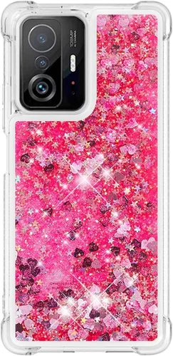 Vista 84 de Funda de silicona transparente con purpurina para Xiaomi Redmi A1 Bling Liquid Clear Star Heart Silicone Bumper a prueba de golpes, funda Azul