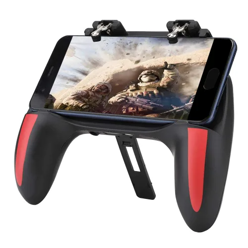 Vista 6 de Mobile Phone Game Controller PUBG Handle with Dual Cooling Fans Heat Dissipation No Noise Gamepad Handle Suitable for 4.7-6.5inch Phones