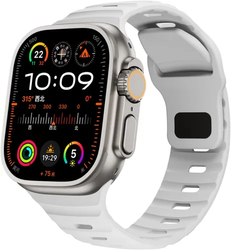 Vista 18 de Correas de silicona deportivas compatibles con Apple Watch Band de 1.929 in, 1.811 in, 1.772 in, 1.732 in, 1.654 in, 1.614 in, 1.575 in, 1.496 in