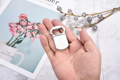 Vista 6 de Abrebotellas con imán de sublimación para nevera, regalos de fotos personalizados, transferencia de calor para recuerdos de fiesta, boda, Bestman