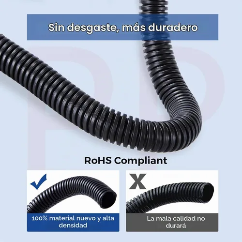 Vista 2 de Cubierta de gestión de cables de 1/2 pulgada 10 pies, telar dividido YCLYC, protectores de cable contra mascotas, tubo protector de cable, conducto