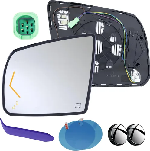 Vista 7 de EAP Espejo lateral del conductor compatible con Toyota Tundra 2007-2021, Toyota Sequoia 2008-2022, calentado sin atenuación automática 879060C010