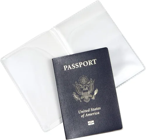 Vista 7 de Cubiertas de plástico para pasaporte, Claro, Cartera de viaje