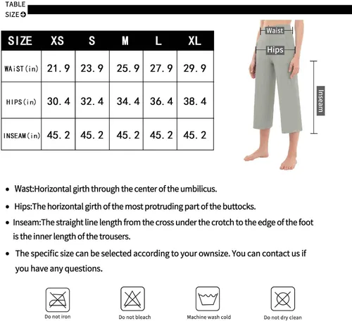 Vista 7 de Rosemmetti Pantalones capri de yoga para mujer, talla grande, con control de abdomen, acampanados, pantalones de entrenamiento con bolsillos
