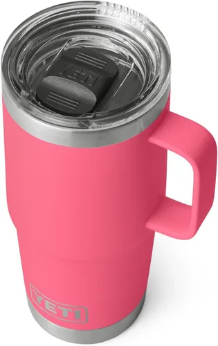 Vista 31 de YETI - Vaso de viaje Rambler de 20 onzas, de acero inoxidable, aislada al vacío con tapa fuerte Stronghold Blanco
