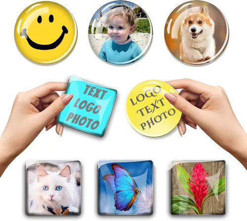 Vista 7 de Imanes de fotos personalizados para nevera, imanes de refrigerador personalizados para pizarra blanca, imanes divertidos decorativos para cocina