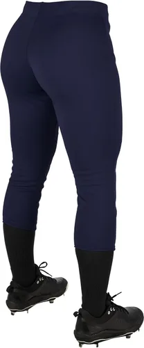 Vista 2 de CHAMPRO Women's Fireball Low-Rise Knicker-Style Fastpitch Softball Pants in Solid Color with Reinforced Knees