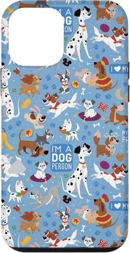 Vista 16 de Disney Funda azul para iPhone 17 con texto en inglés "Dogs I'm a Dogperson