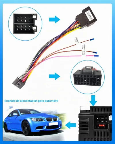 Vista 5 de Hikity - Arnés de cableado ISO de 16 pines para radio de coche Android