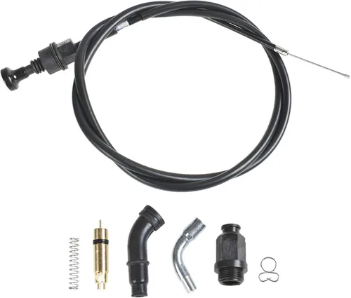 Vista 8 de munirater Cable de estrangulador de carburador y kit de émbolo de válvula de repuesto para Foreman 500 Longitud del cable 4.2 ft