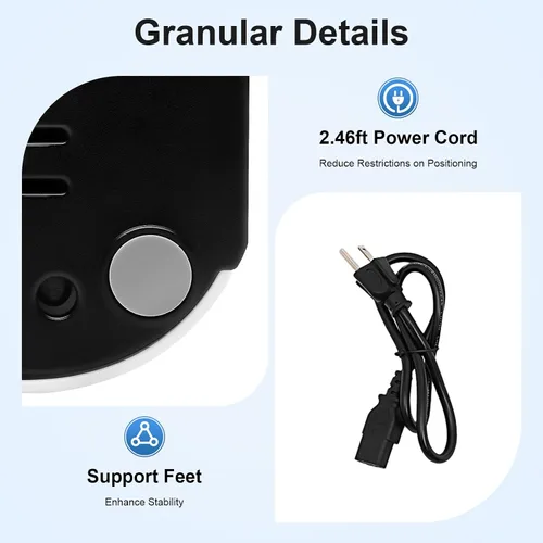 Vista 6 de Mini dispensador de agua para encimera con agua caliente instantánea, 5 ajustes de temperatura y pantalla LED, enfriador de agua portátil