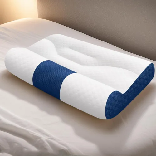 Vista 2 de Almohada cervical con diseño ergonómico (azul 15.7x23.6 in)