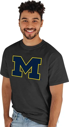 Vista 64 de Blue 84 Camiseta NCAA para hombre, icono de color del