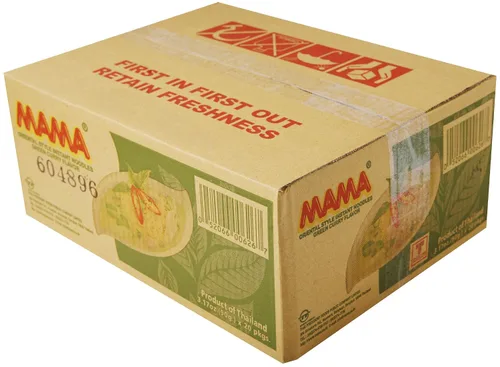 Vista 5 de Mama Ramen - Fideos instantáneos sabor a curry verde (3.17 onzas) - Paquete jumbo de 20