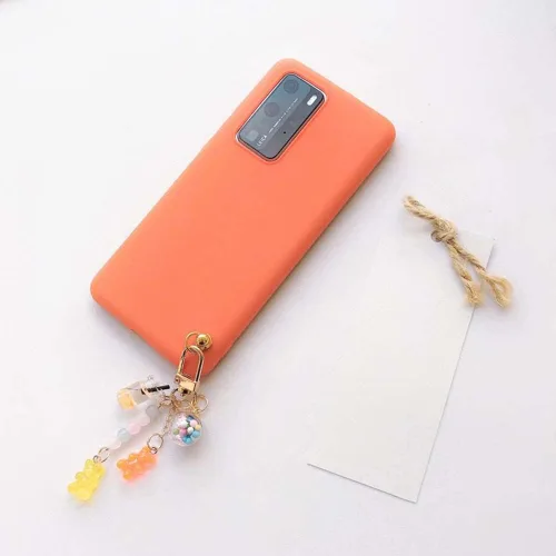 Vista 3 de Lindo llavero de resina de oso de goma dijes de oso de animales de color caramelo llaveros de llaves de automóvil llavero colgante de joyería regalo