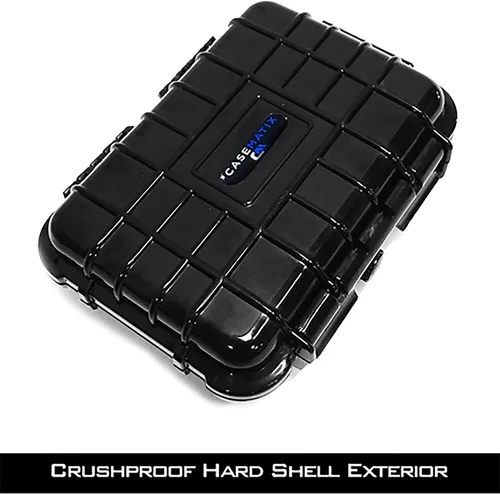 Vista 8 de CASEMATIX Funda de viaje compatible con GPS Garmin inReach Messenger Satellite Communicator y accesorios en una carcasa resistente e impermeable