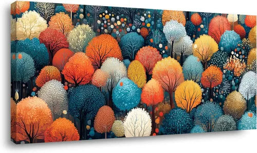Vista 46 de ZOMNAI Arte de pared de mujer japonesa, pintura de estilo asiático, fondo amarillo, decoración de pared, tatuaje de peces en la parte posterior