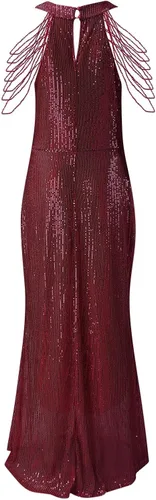 Vista 7 de minjiSF Vestido de noche formal de primavera y verano 2023 con lentejuelas sueltas para trasladar, vestido grande para mujer, color champán