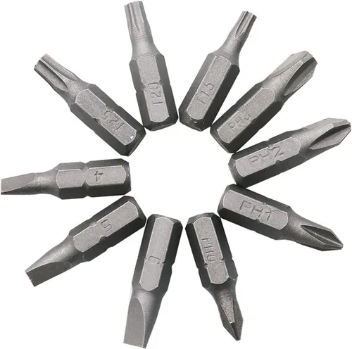 Vista 4 de Cuifati Llave en forma de L, llave hexagonal en forma de L de 1/4 de pulgada, cabezal doble con varias puntas de destornillador, herramienta