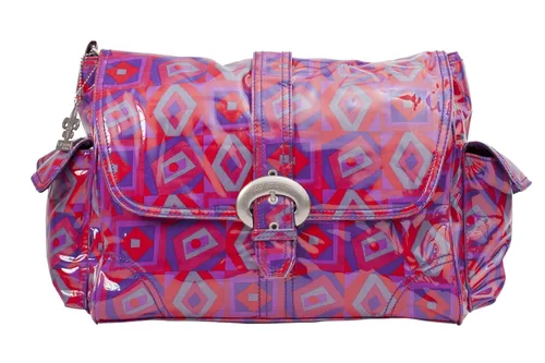 Vista 10 de Kalencom Bolsa de hebilla laminada, pana de chocolate