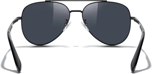 Vista 4 de MERRY'S Gafas de sol clásicas de aviador espejadas para hombres y mujeres, polarizadas, para conducir, pescar, hombres