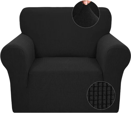 Vista 55 de JIVINER - Fundas de sofá de alta elasticidad para sofá de 3 cojines, funda de sofá extra grande de 1 pieza con parte inferior elástica