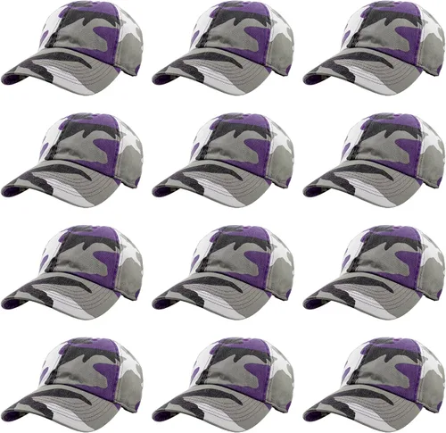 Vista 151 de Gelante Gorras de béisbol 100% algodón liso en blanco tamaño ajustable al por mayor a granel de 12